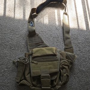 Tactical Tan Men's Shoulder Bag